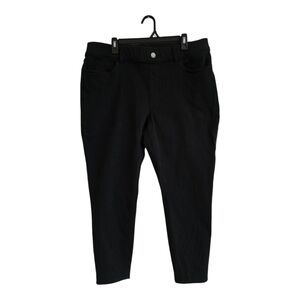 Betabrand Signature Mid Rise Black Stretch Skinny Jeans Plus‎ Size XXL